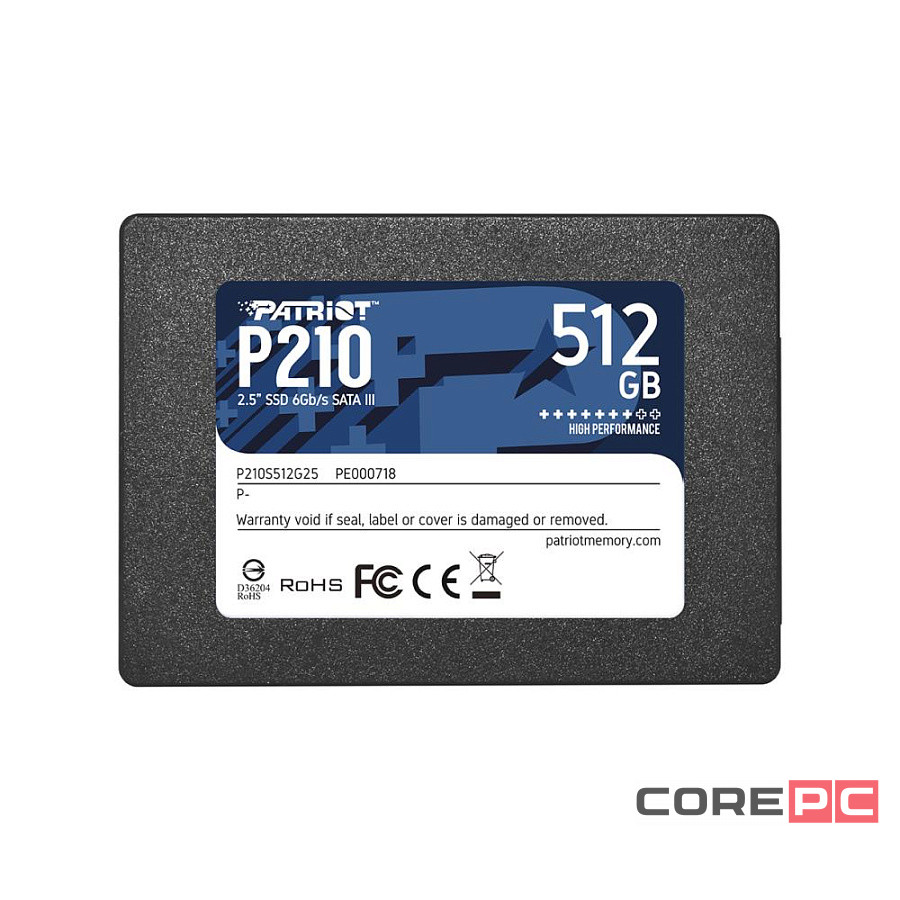Твердотельный накопитель Patriot 512 Gb P210 P210S512G25