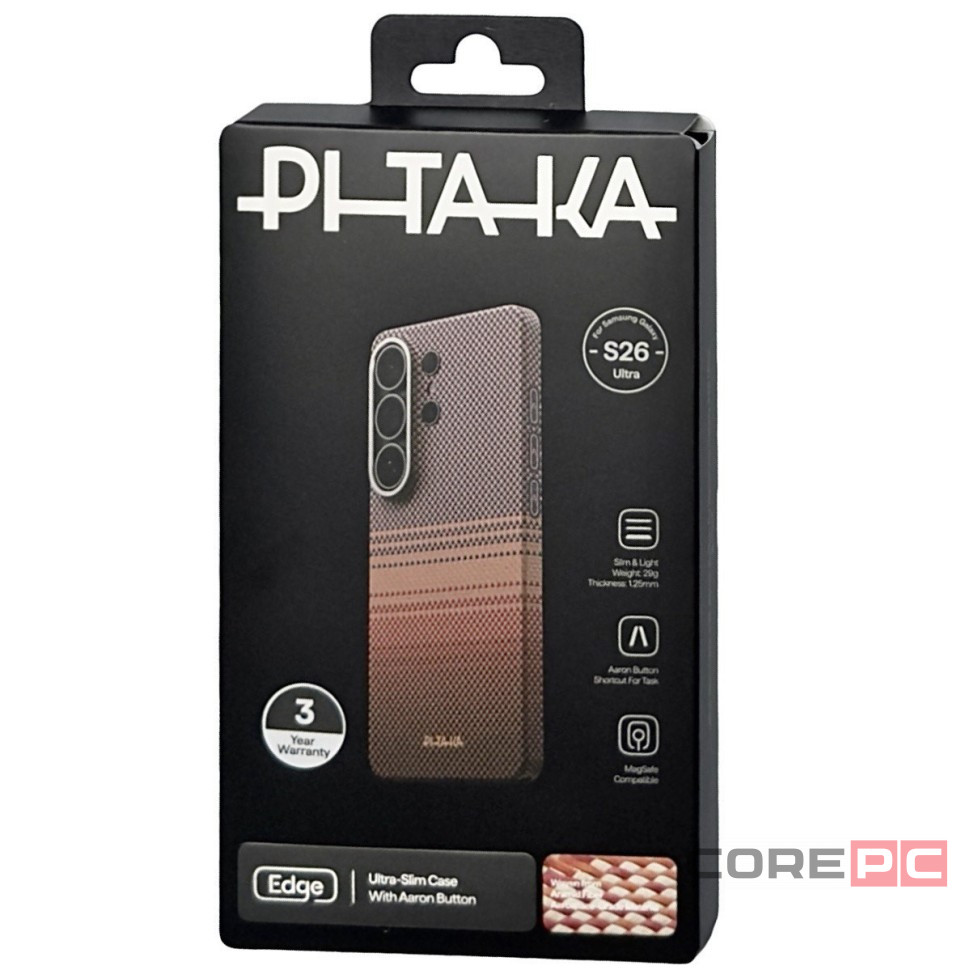 Накладка для Samsung Galaxy S26 Ultra Pitaka Tactile Woven case (Sunset)