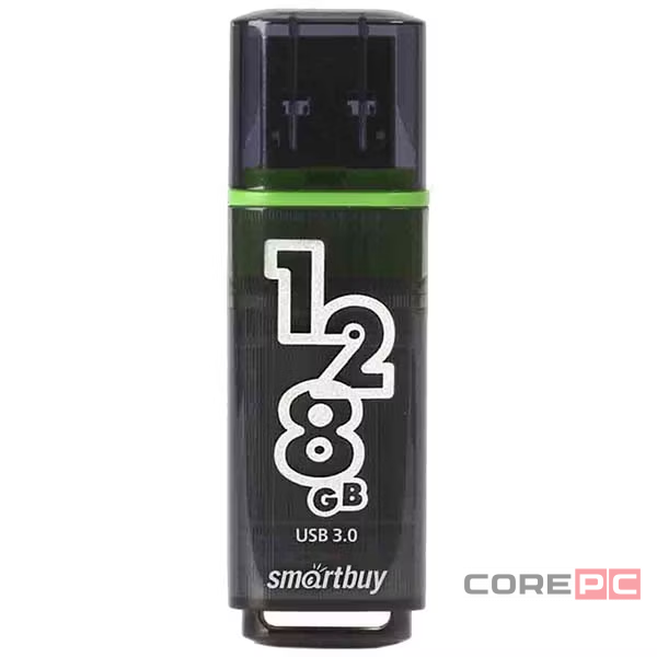 3.0 USB флеш накопитель Smartbuy 128GB Glossy Dark Grey (SB128GBGS-DG)