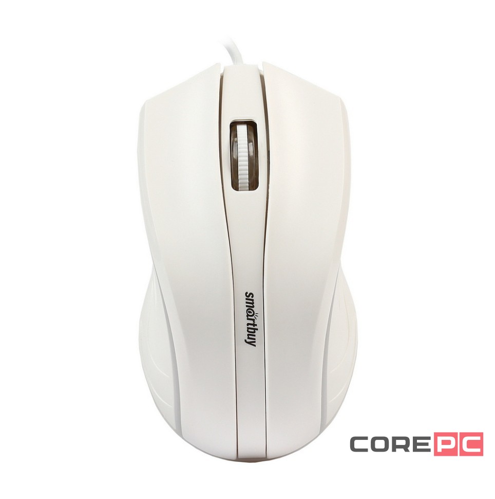 Мышь проводная с подсветкой Smartbuy ONE 338 USB/DPI 1200/3 кнопки/LED/1.4м (SBM-338-W) белая