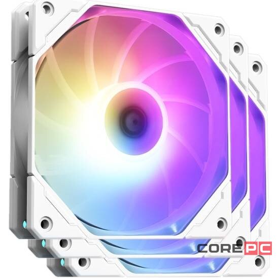 Комплект вентиляторов для корпуса ID-COOLING ARGB White (TF-12025-PRO-ARGB-TRIO) PWM