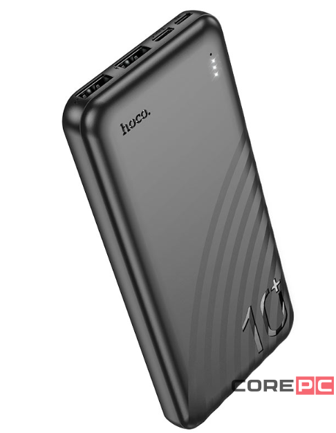 Powerbank Hoco J123 Element 10000mAh 2USB/1C/Micro черный