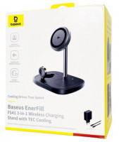 Беспроводное зарядное устройство Baseus EnerFill FS41 3in1 для Phone/Watch/Pods P10281904123-01 черн