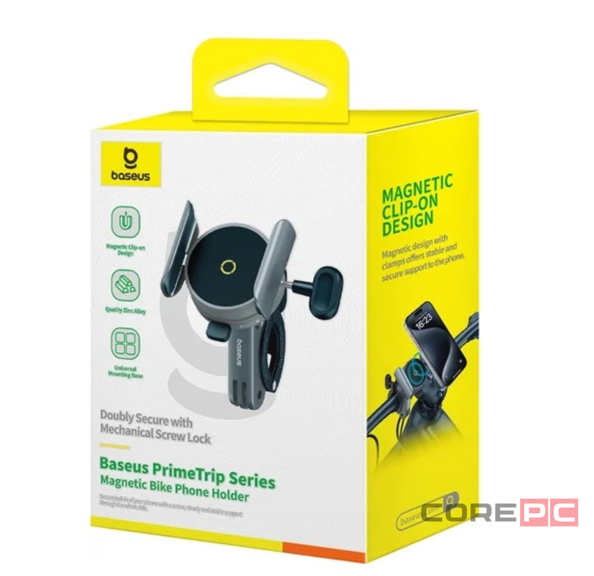 Держатель для велосипеда Baseus PrimeTrip Magnetic Bike Phone Holder C40569001121-00 черный