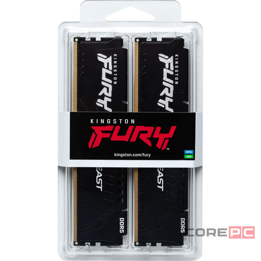 Оперативная память 32 Gb 6800 MHz Kingston FURY Beast Black (KF568C34BBEK2-32)
