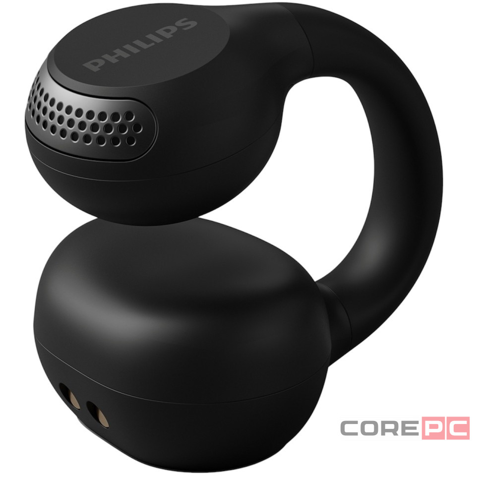 Беспроводные Bluetooth наушники-клипсы для спорта с открытым ухом Philips (TAQ2000BK) черный