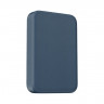Powerbank магнитный с MagSafe Keephone Peekaboo 10000mAh кожаный синий