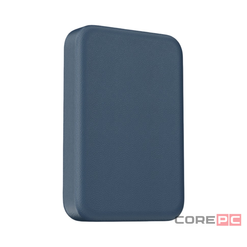 Powerbank магнитный с MagSafe Keephone Peekaboo 10000mAh кожаный синий