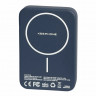 Powerbank магнитный с MagSafe Keephone Peekaboo 10000mAh кожаный синий