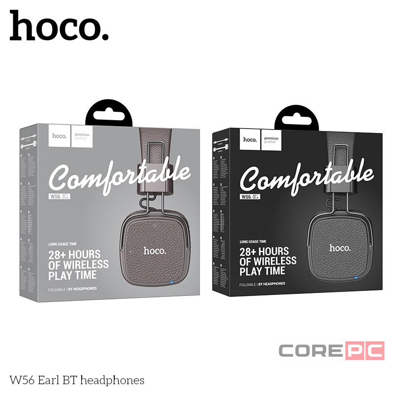 Стереонаушники Bluetooth полноразмерные Hoco W56 BT5.4 черные
