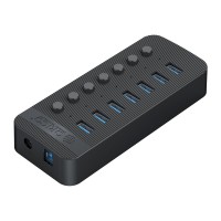 USB3.0 хаб Orico CT2U3-7AB USB3.0x7 черный