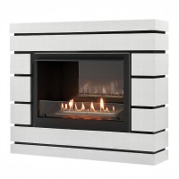 Биокамин Firelight BFP/P-2520, портал Moderno 25 шпон белый дуб