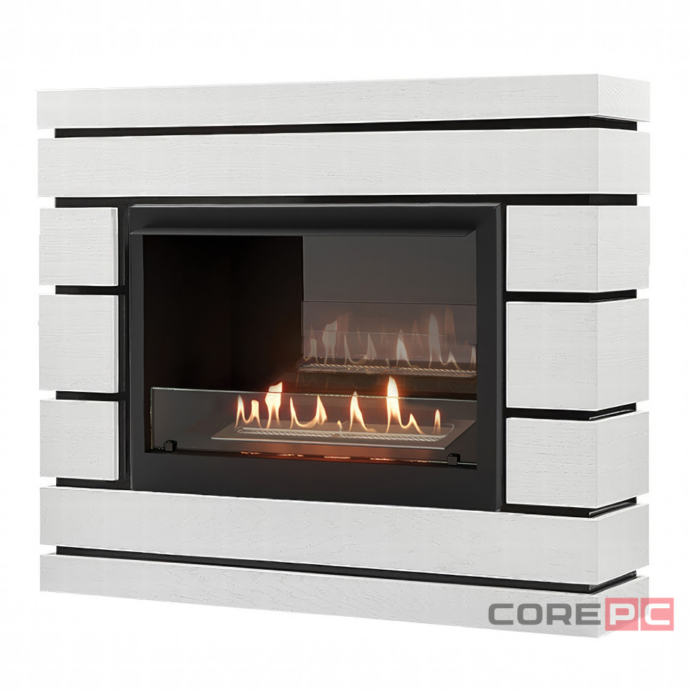Биокамин Firelight BFP/P-2520, портал Moderno 25 шпон белый дуб