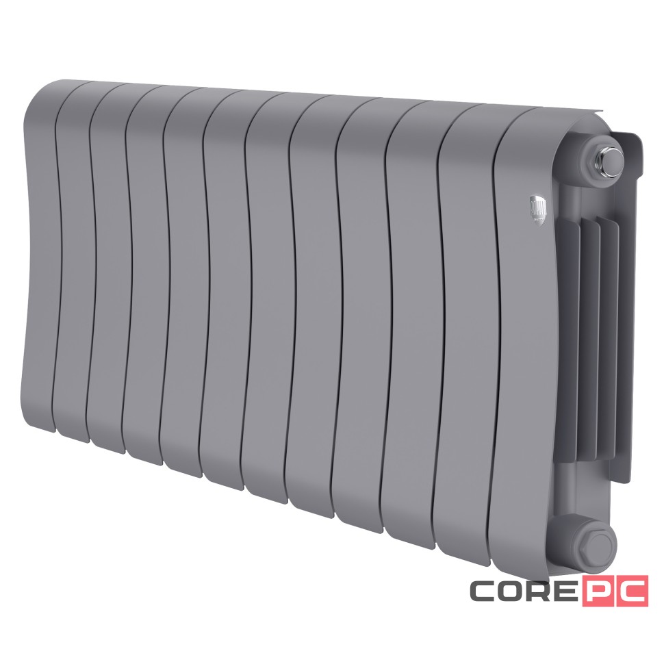 Радиатор биметаллический Royal Thermo Infinity 300 Silver Satin - 12 секц.