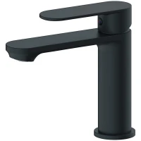 Смеситель для раковины Haiba HB10590-7, рычажное управление, цвет черный