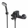 Смеситель для ванны MIXLINE МЛ14-01 ГРАФИТ, рычажное управление, цвет графит