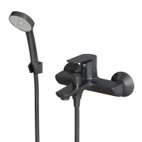 Смеситель для ванны MIXLINE МЛ14-01 ГРАФИТ, рычажное управление, цвет графит