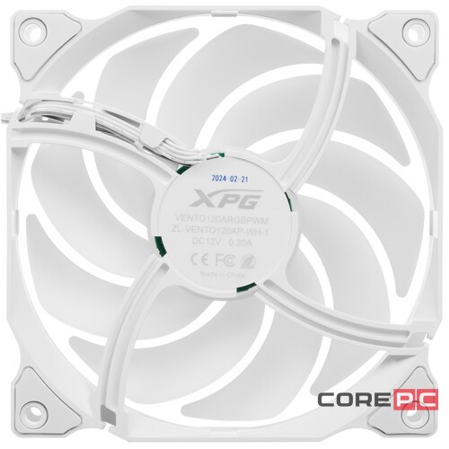 Вентилятор для корпуса ADATA XPG VENTO120ARGBPWM-WHCWW