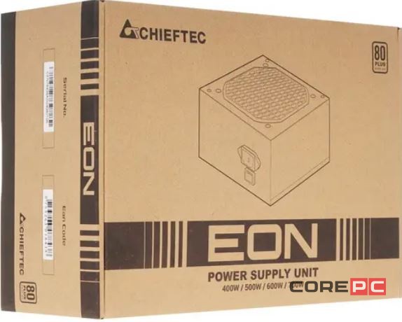 Блок питания Chieftec 600W Eon Black (ZPU-600S)