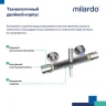 Душевая система Milardo термостат ILSSBTHM89 Идеал Спа (Ideal Spa) лейка тропический душ, хром