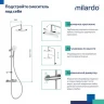 Душевая система Milardo термостат ILSSBTHM89 Идеал Спа (Ideal Spa) лейка тропический душ, хром