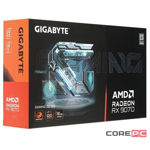 Видеокарта Gigabyte (GV-R9070GAMING OC-16GD) Radeon RX 9070 16GB GAMING OC