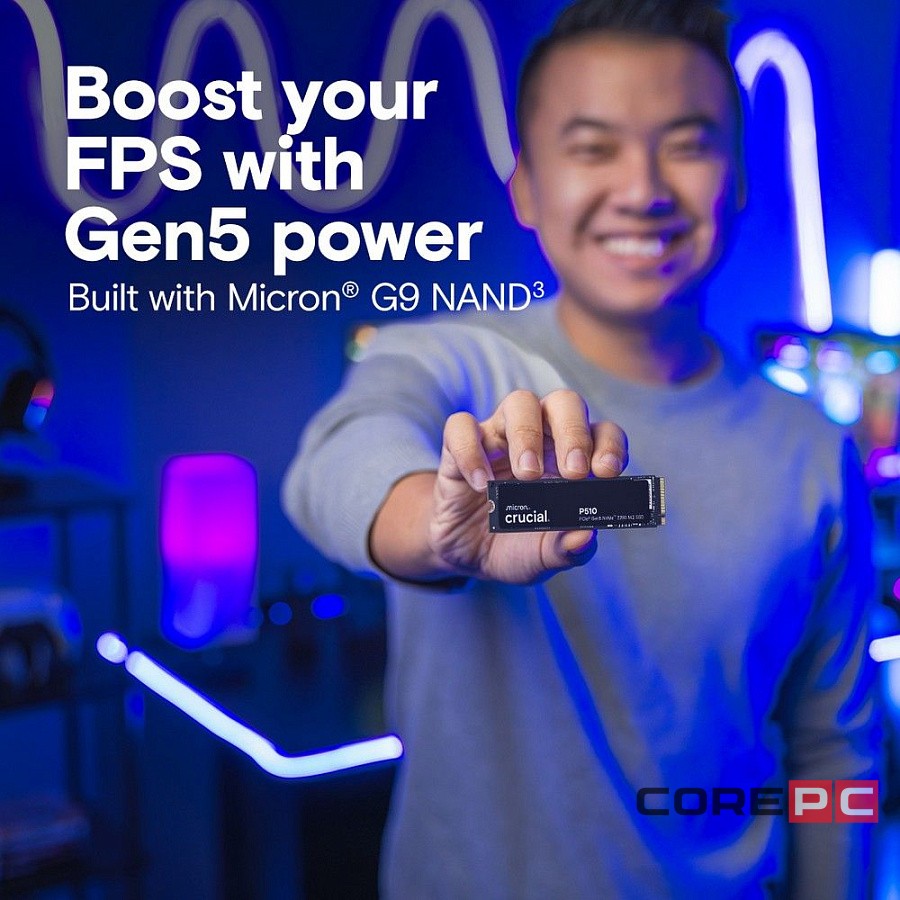 Твердотельный накопитель CRUCIAL 1000 Gb P510 (CT1000P510SSD8)