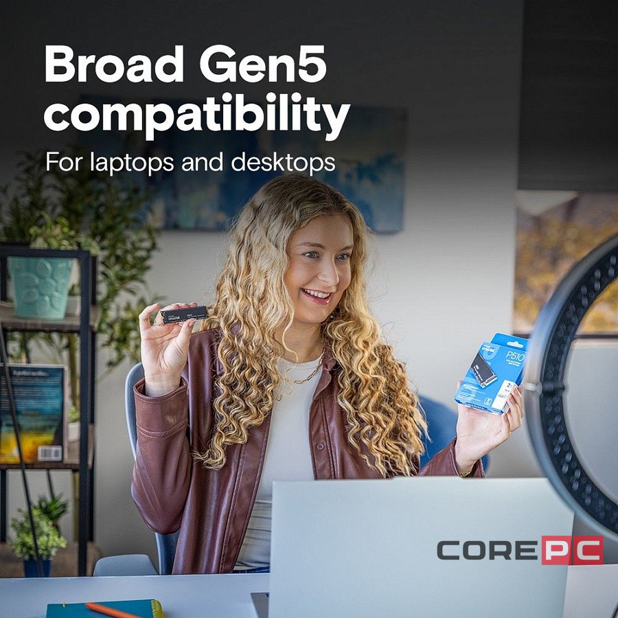 Твердотельный накопитель CRUCIAL 1000 Gb P510 (CT1000P510SSD8)