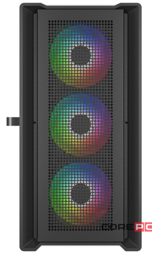 Компьютерный корпус Powercase ALISIO Micro X4B V2 TG ARGB Black (CAMCXB-A4)