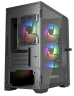 Компьютерный корпус Powercase ALISIO Micro X4B V2 TG ARGB Black (CAMCXB-A4)