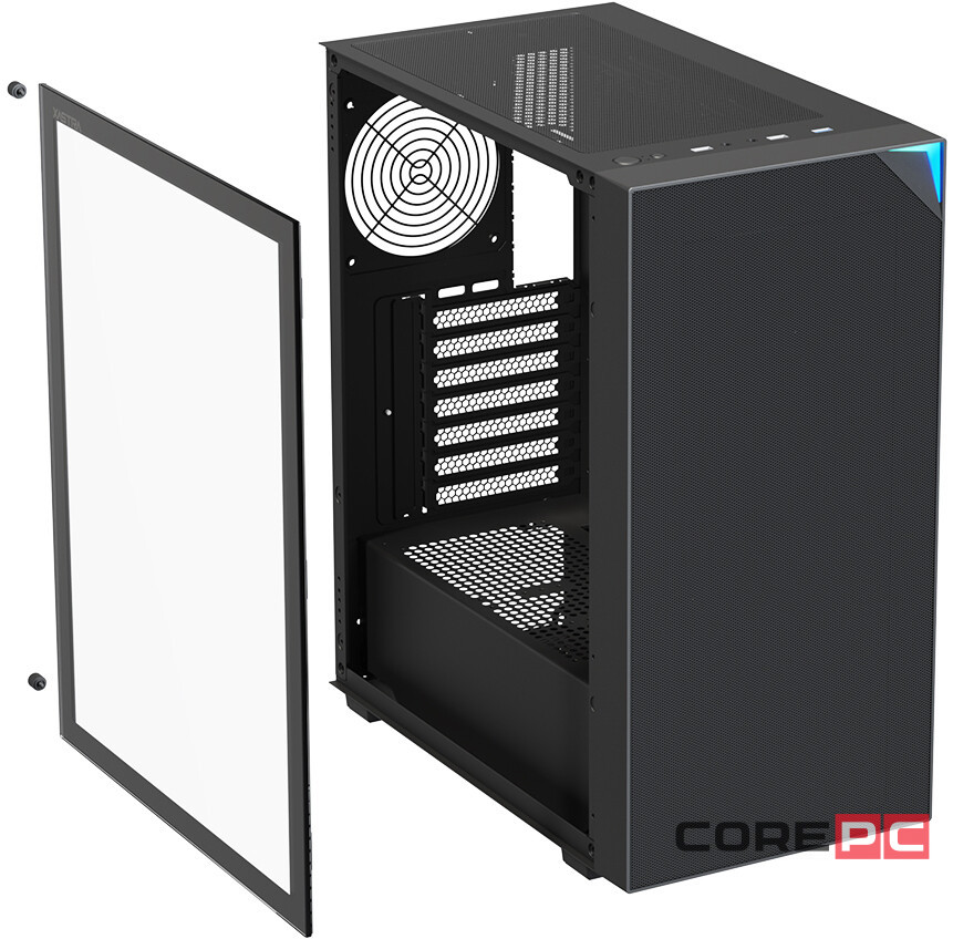 Компьютерный корпус XASTRA A408 4ARGB TG Black (A408-4FG12A)