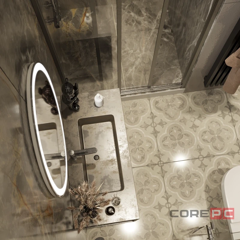 Зеркало MIXLINE Италия 570х770 (ШВ) сенсорный выключатель, светодиодная подсветка