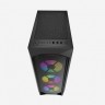 Компьютерный корпус Powercase RHOMBUS X3 MESH LED TG Black CMRMX-L3