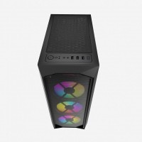Компьютерный корпус Powercase RHOMBUS X3 MESH LED TG Black CMRMX-L3
