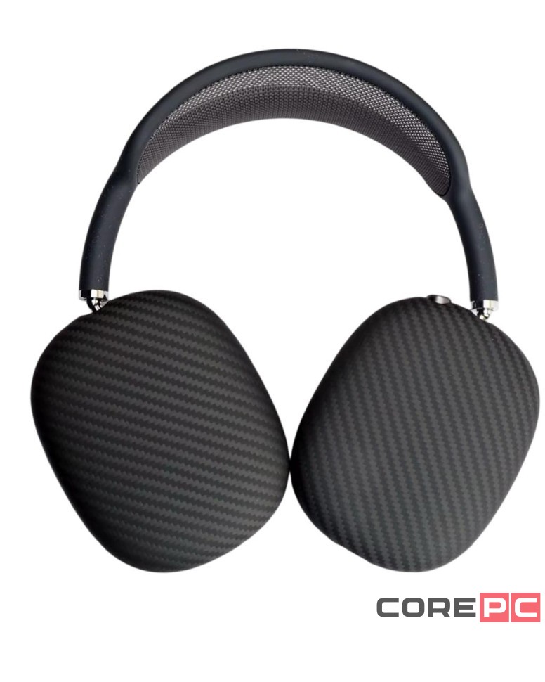 Карбоновый чехол на AirPods Max матовый чёрный