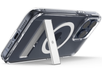 Чехол-накладка Protective Case Magsafe для iPhone 15 пластиковый с подставкой (прозрачный)