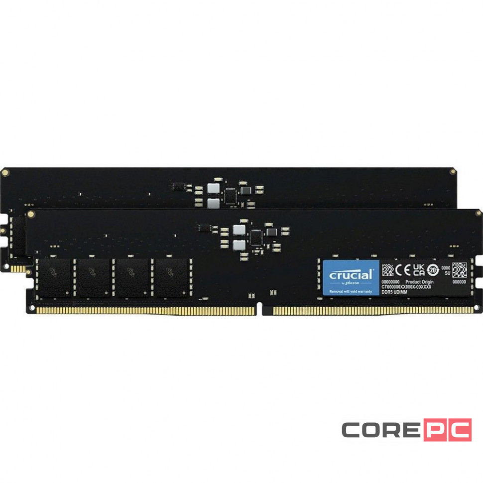 Оперативная память 32 Gb 4800 MHz CRUCIAL (CT2K16G48C40U5)
