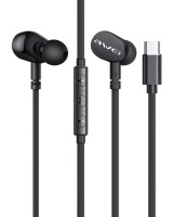 Стереонаушники Awei TC-7 с микрофоном Type-C 1.2м черные