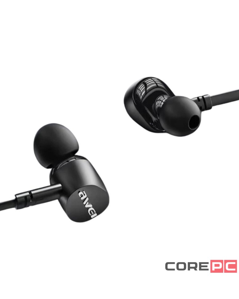 Стереонаушники Awei TC-7 с микрофоном Type-C 1.2м черные