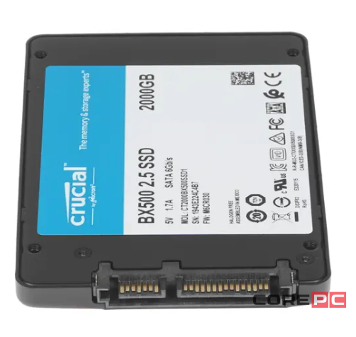 Твердотельный накопитель CRUCIAL 2000 Gb BX500 (CT2000BX500SSD1)