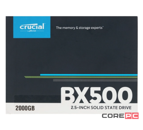 Твердотельный накопитель CRUCIAL 2000 Gb BX500 (CT2000BX500SSD1)