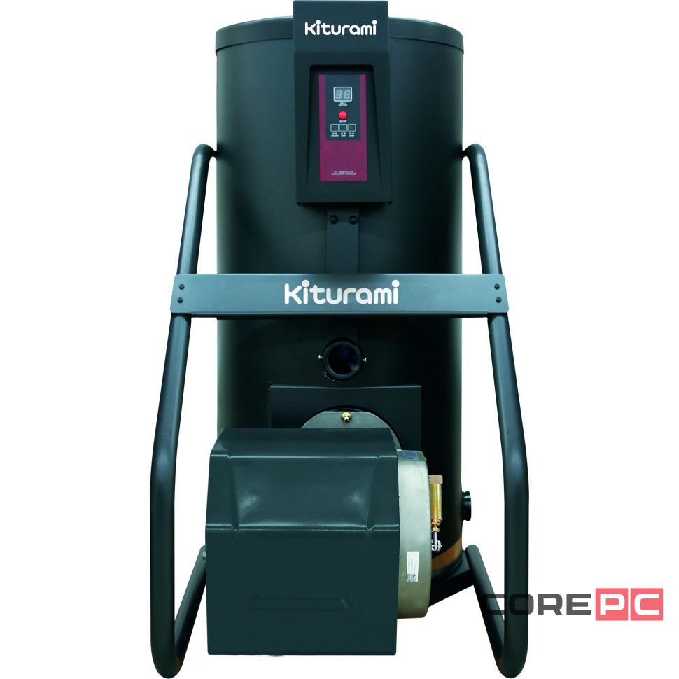 Котел дизельный KITURAMI KSO-100, напольный, 2 конт., закр. кам. сгор.