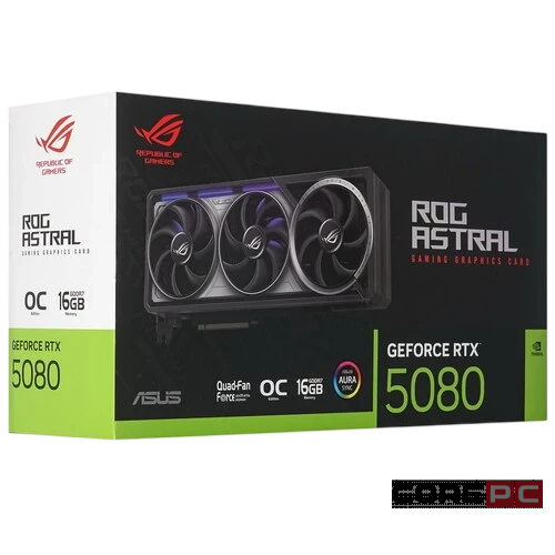 Видеокарта ASUS (ROG-ASTRAL-RTX5080-16G-GAMING) GeForce RTX 5080 16GB ROG ASTRAL GAMING (90YV0LV1-M0NA00)