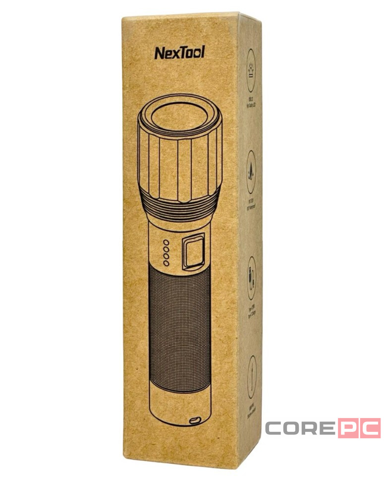 Фонарик Xiaomi NexTool Flashlight T10 NE20343 черный
