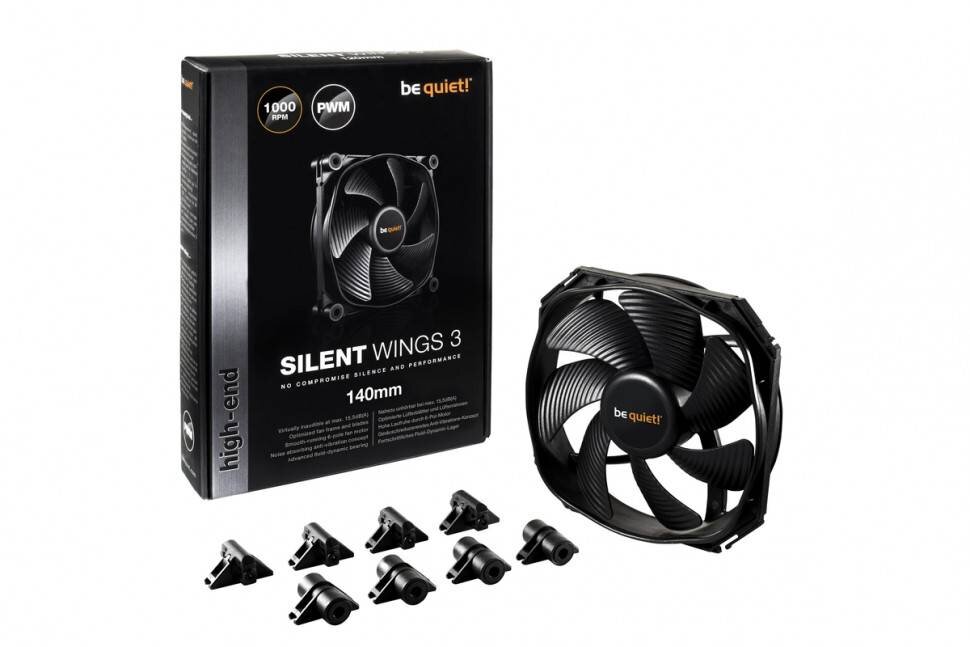 Корпусной вентилятор Be Quiet! SILENT WINGS 3 140mm PWM BL067