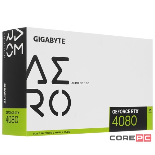 Видеокарта Gigabyte (GV-N4080AERO OC-16GD) GeForce RTX 4080 16GB AERO OC