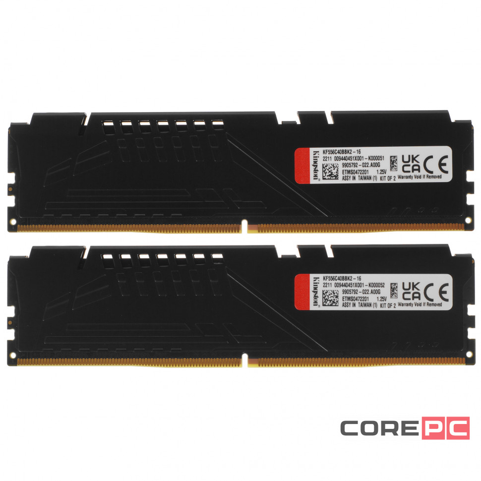 Оперативная память 16 Gb 5600 MHz Kingston FURY Beast (KF556C40BBK2-16)