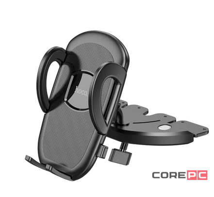 Держатель в автомобиль в CD SLOT Hoco H11 с зажимом черный