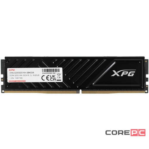 Оперативная память 32 Gb 3200 MHz ADATA XPG GAMMIX D35 Black (AX4U320032G16A-SBKD35)