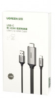 Ugreen HDMI(папа) toType-C/USB-A 1,5m Black